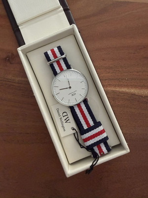 Daniel Wellington Classic Canterbury ρολόι ασημί 36 mm καινούργιο