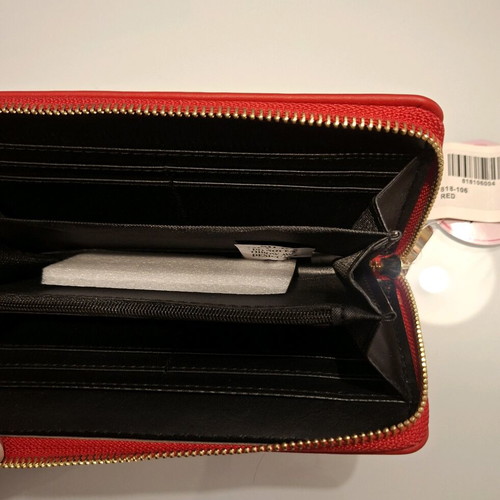 Voi Noi wallet new, red and gold faux leather