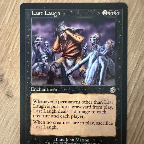 Last Laugh MTG card Torment 2002 single rare