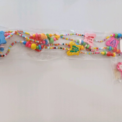 Children's necklace new with colorful hair clips