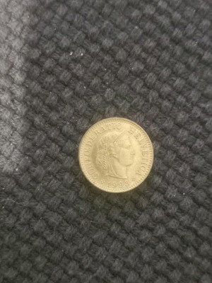 Ελβετία νόμισμα 5 ραππεν μεταχειρισμένο του 1998