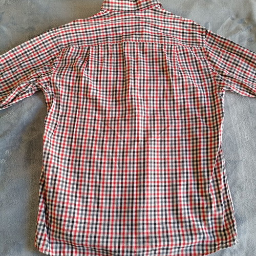 Jupiter men's checked shirt size M 39/40 like new, red black white gray