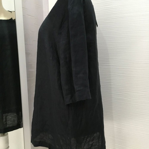 COS linen shirt M black, new