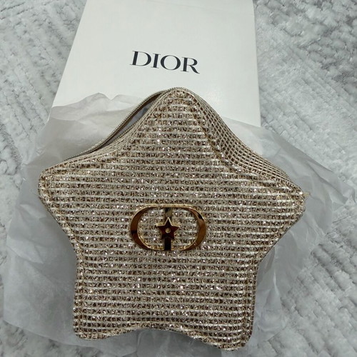 Dior gold toiletry bag new, festive