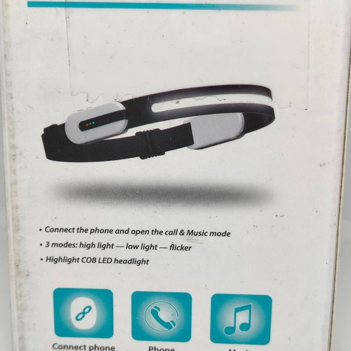 Induction Headlamp LX-400 with Bluetooth Handsfree and MP3 new