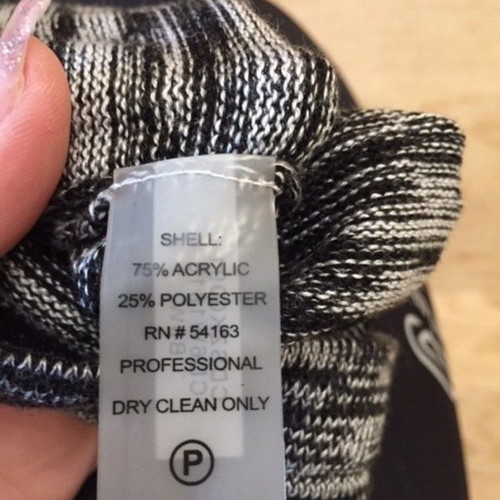 Calvin Klein knitted dress M like new, black and gray