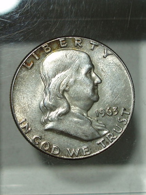 Silver ½ Dollar 1963 Franklin Half Dollar μεταχειρισμένο