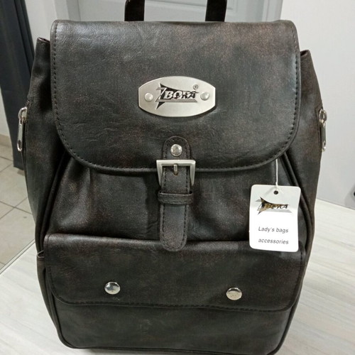 Women's leather backpack new brown