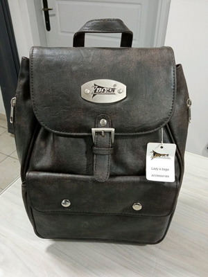 Women's leather backpack new brown