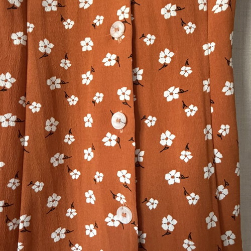 Summer dress Primark size 36 like new, orange with tie