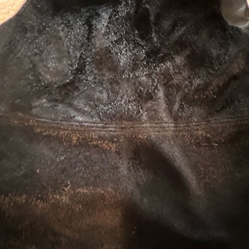 Devotion fur sleeveless top new, black, size S
