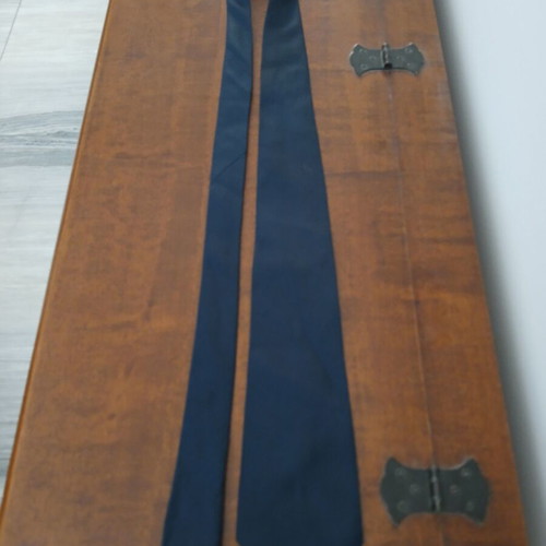 Enzo Castellano silk tie used, blue