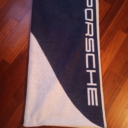 Porsche large beach towel used, very good condition