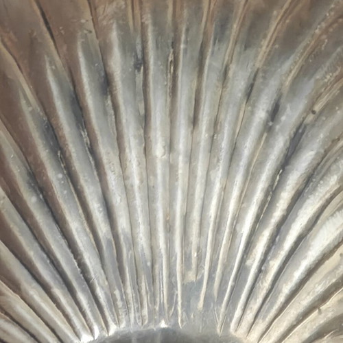 Silver decorative old seashell used