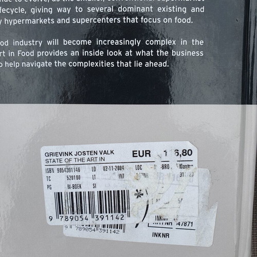 State of the Art in Food book by Grievink, Josten and Valk