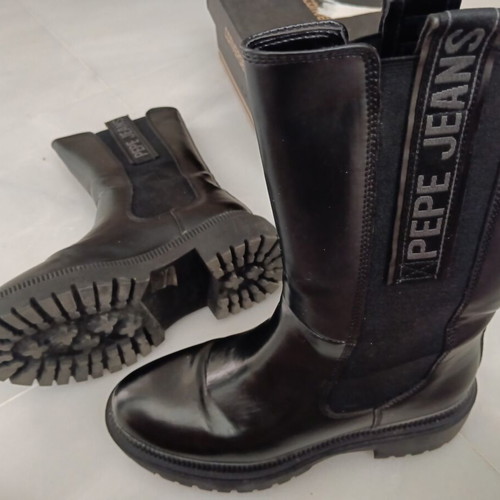 Pepe Jeans black boots size 38