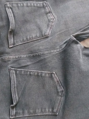 Τζιν παντελόνι Zara μεταχειρισμένο, μαύρο, ελαστικό