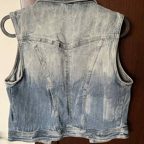 Bershka Jean Sleeveless Vest like new, blue and turquoise