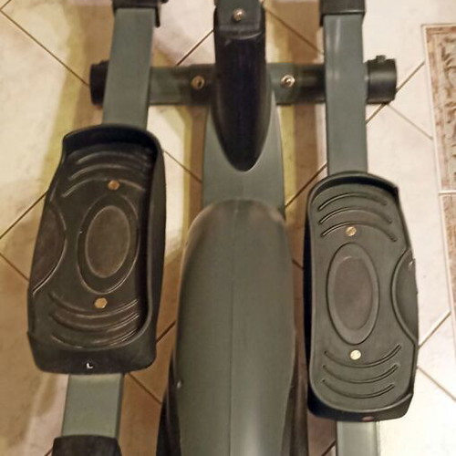 X-FIT Flexy elliptical machine used with LCD console