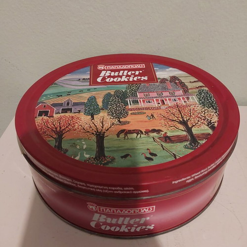Tin collectible box used