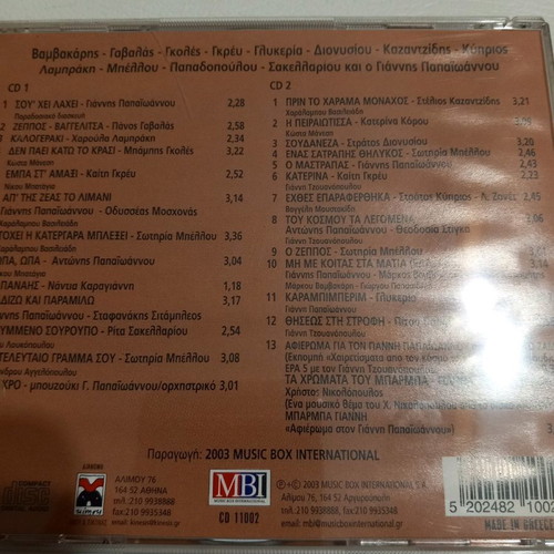 Cd Giannis Papaioannou 2cd MBI2003