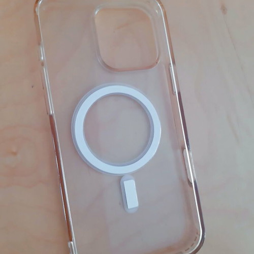 MagSafe transparent iPhone 16 Pro Max case, crystal clear magnetic