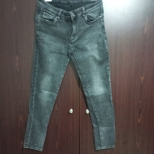 Black denim jeans size 30 used