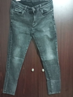 Black denim jeans size 30 used