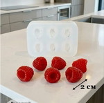Silicone raspberry mold for baking