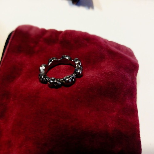 Gothic ring with skulls stainless steel, like new