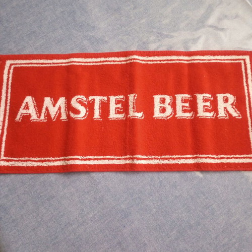 Bar Towels Set of 5 like new with Heineken, Amstel, Smirnoff, Lipton