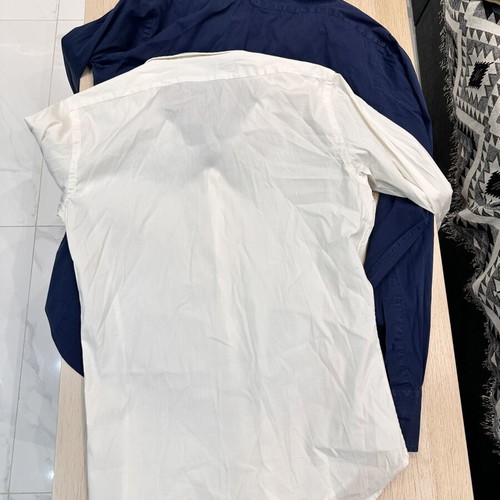 Zara Man dress shirts used, set of 2 white and blue size M