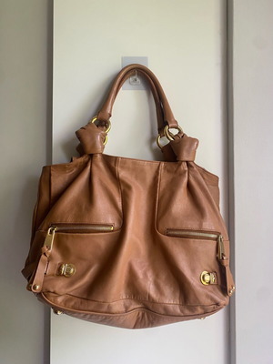 Marc Jacobs women's leather shoulder bag like new, large brown