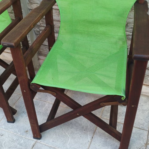 Set of professional director chairs