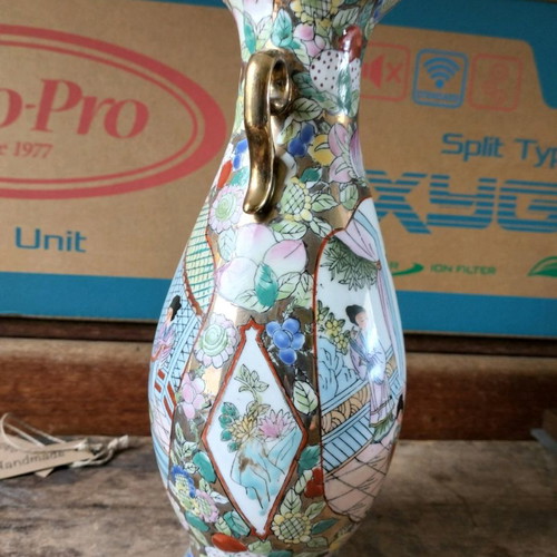 Chinese vase used porcelain 25cm height