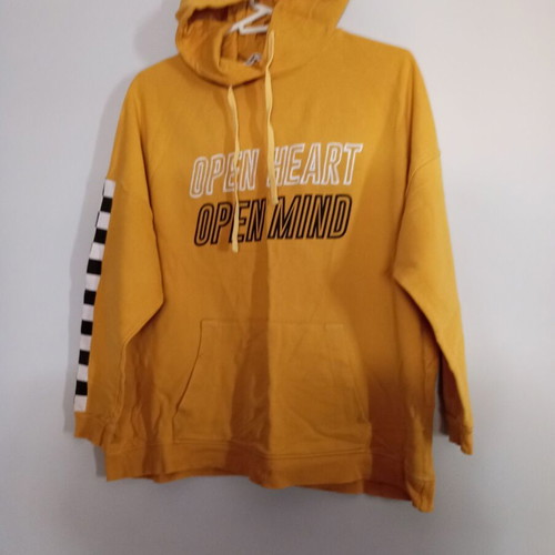 Pink Woman women's sweatshirt, yellow and black