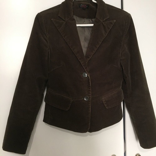 Julia Bergovich women's suit like new, dark green corduroy, size S and 34