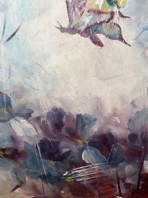 Signed Oil Painting on Canvas used from Gallery Rhodes