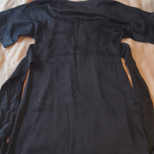 Madonna x H&M 100% silk wrap dress like new, black