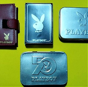 4 συλλεκτικές τράπουλες Playboy (πακέτο)