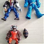  3 φιγούρες super hero mashers (Wolverine, Raccoon, Electro)