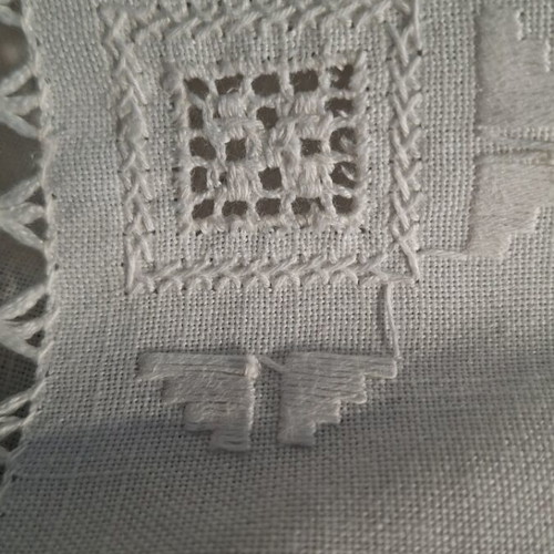 Tablecloth Lefkadian filet azur embroidery 170×220 new