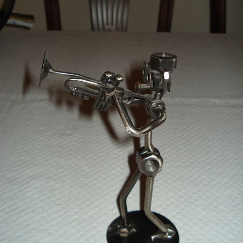 Metal decorative item used 18cm 12cm 6cm 250g