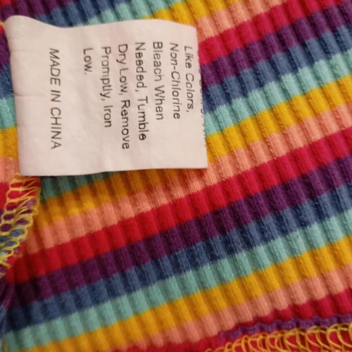Plus size crop top Shein used, multicolor, size 4XL