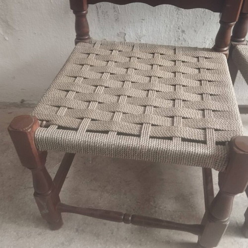 Antique chairs used, set of 2, low 35 cm from floor