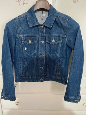 Stradivarius women's denim jacket used, size M, blue