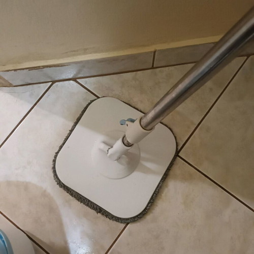 Mopping system like new with double bucket and square mop