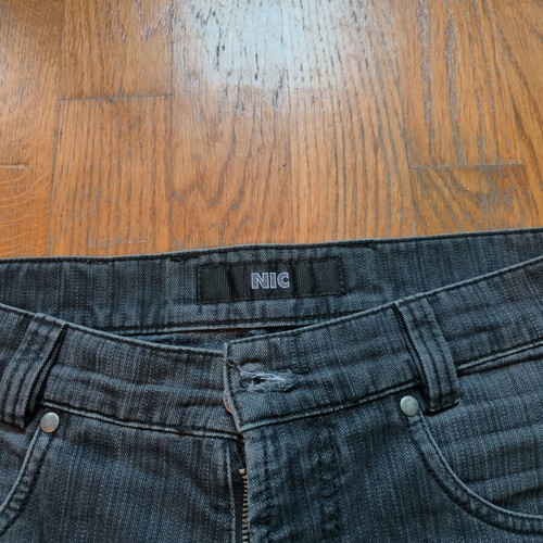 Gray jeans size L, very good condition, small stain
