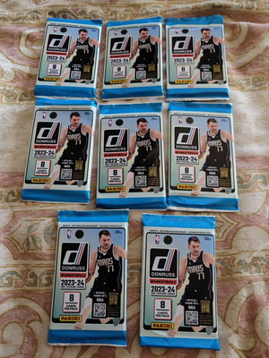 Panini Donruss NBA 23-24 trading card packs, 8 pcs