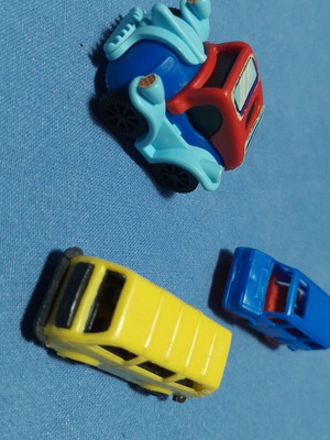 Kinder toy car pack of 3 miniatures